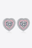 Moissanite Heart-Shaped Stud Earrings - Ajonjolí&Spice33 Bazaar