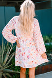 Floral Bubble Sleeve V-Neck Dress - Ajonjolí&Spice33 Bazaar