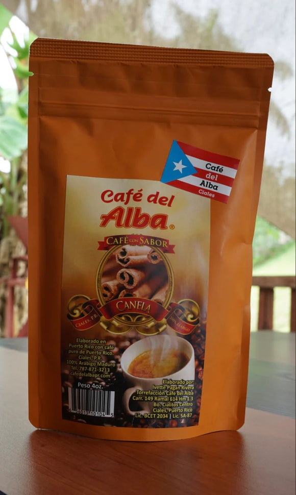 Coffee-Café del Alba Cinnamon Flavor 4oz - Ajonjolí&Spice33 Bazaar