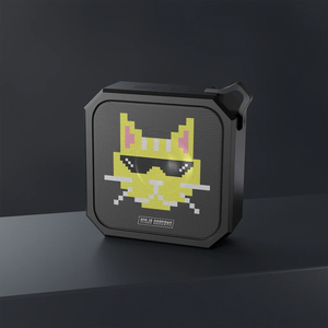 Ninja Dragons Cat with Sunglasses Retro Pixel Waterproof Bluetooth Speaker - Ajonjolí&Spice33 Bazaar