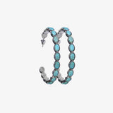 Artificial Turquoise C-Hoop Earrings - Ajonjolí&Spice33 Bazaar