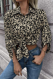 Leopard Roll-Tap Sleeve Shirt - Ajonjolí&Spice33 Bazaar