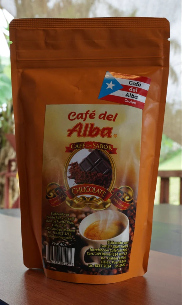 Coffee-Café del Alba Chocolate Flavor 4oz - Ajonjolí&Spice33 Bazaar