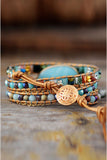 Handmade Natural Stone Beaded Triple Layer Bracelet - Ajonjolí&Spice33 Bazaar