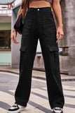 Buttoned High Waist Loose Fit Jeans - Ajonjolí&Spice33 Bazaar