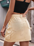 Denim Mini Skirt with Pockets - Ajonjolí&Spice33 Bazaar