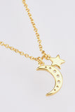 Zircon Star and Moon Pendant Necklace - Ajonjolí&Spice33 Bazaar
