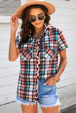 Plaid Pocket Short Sleeve Shirt - Ajonjolí&Spice33 Bazaar