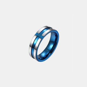 Contrast Titanium Steel Ring - Ajonjolí&Spice33 Bazaar