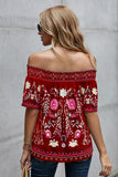 Floral Off-Shoulder Blouse - Ajonjolí&Spice33 Bazaar