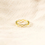 Heart Shape 18K Gold-Plated Ring - Ajonjolí&Spice33 Bazaar