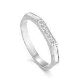 Stainless Steel Inlaid Zircon Ring - Ajonjolí&Spice33 Bazaar