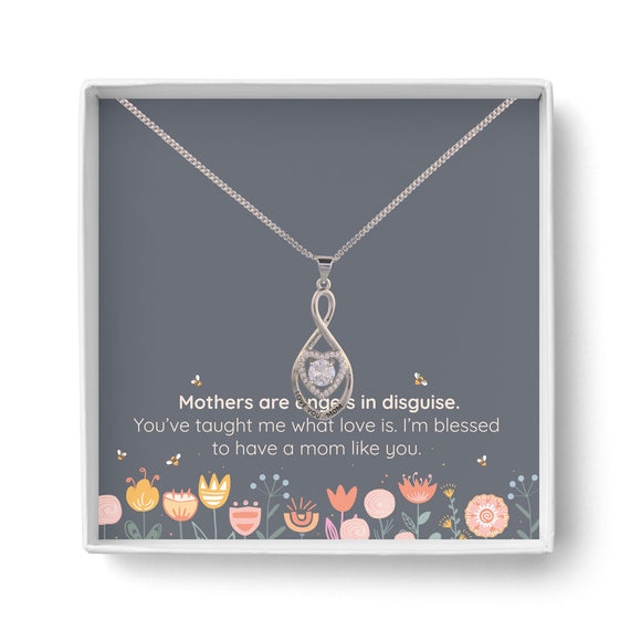 Love You Mom Knot Heart Pendant Necklace - Ajonjolí&Spice33 Bazaar