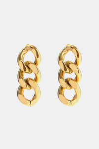 Stainless Steel Chain Earrings - Ajonjolí&Spice33 Bazaar