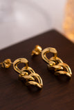 Stainless Steel Chain Earrings - Ajonjolí&Spice33 Bazaar