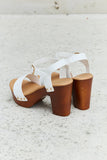 DDK Time After Time Wooden Platform Strap Heels - Ajonjolí&Spice33 Bazaar