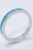 925 Sterling Silver Opal Ring in Sky Blue - Ajonjolí&Spice33 Bazaar
