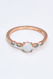 Opal Contrast Platinum-Plated Ring - Ajonjolí&Spice33 Bazaar