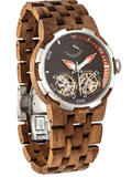 Men's Dual Wheel Automatic Watch - For High End Watch Collectors Different Woods Available - Ajonjolí&Spice33 Bazaar