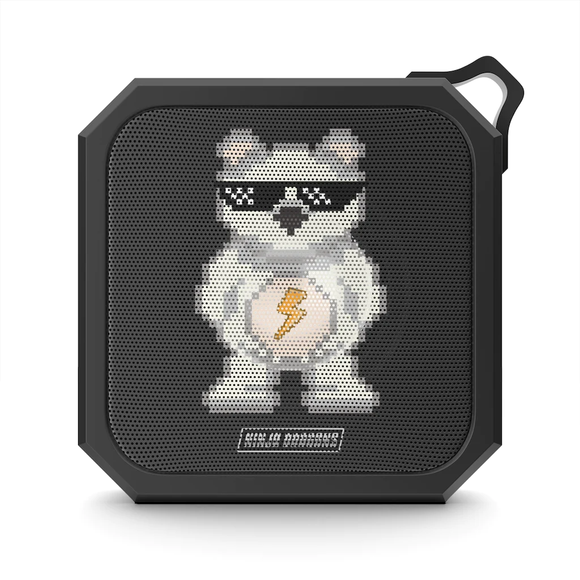 Ninja Dragons Teddy Bear with Shades Retro Pixel Waterproof Bluetooth Speaker - Ajonjolí&Spice33 Bazaar