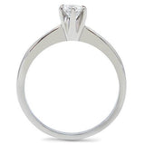 Geraldine  Stainless Steel Ring with AAA Grade CZ-Clear - Ajonjolí&Spice33 Bazaar